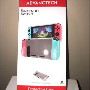 NEW NINTENDO SWITCH Protective Case - Advanctech Pink And Blue Color
